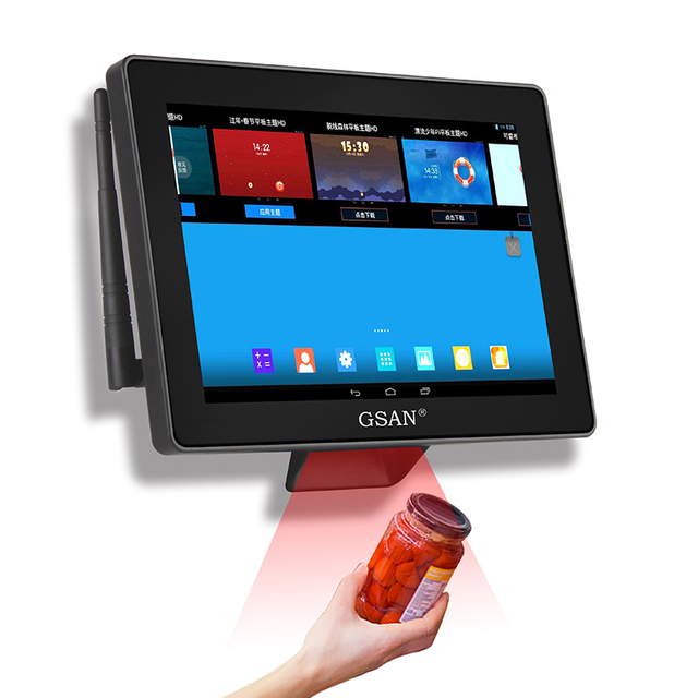 10.1 英寸 Android Windows 系统价格检查器，带 2D 扫描枪 供商店使用
